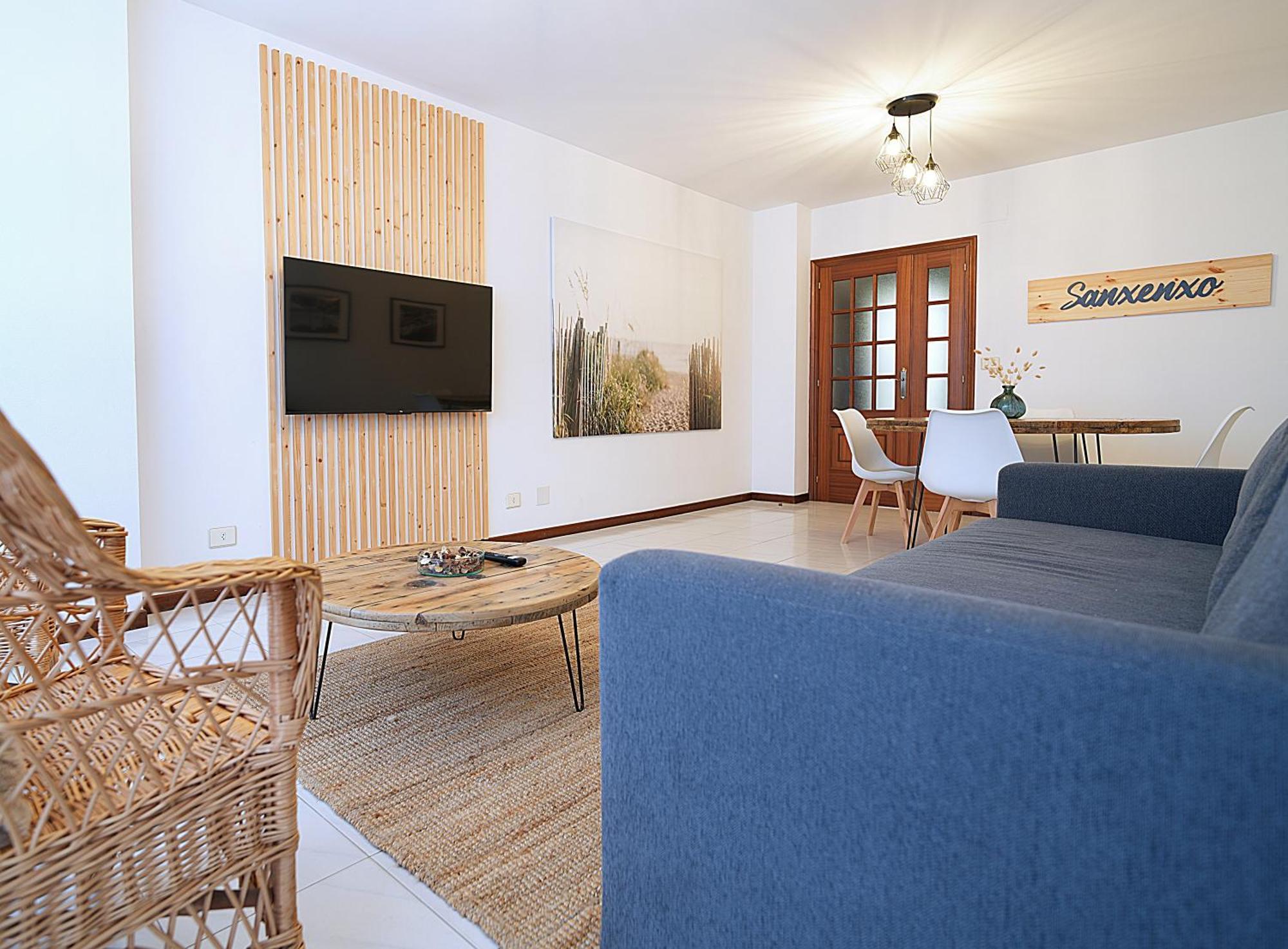 Apartamento De Playa En Sanxenxo Con Parking Exterior foto